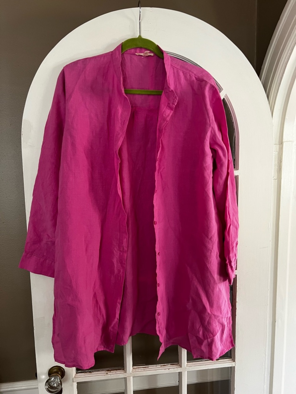 Eileen Fisher Linen Tunic Shirt - Picture 2 of 4
